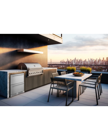 Frigelux Tezgahaltı Çift Kapılı Çekmeceli Buzdolabı Soğutucu RE2T136A - 5