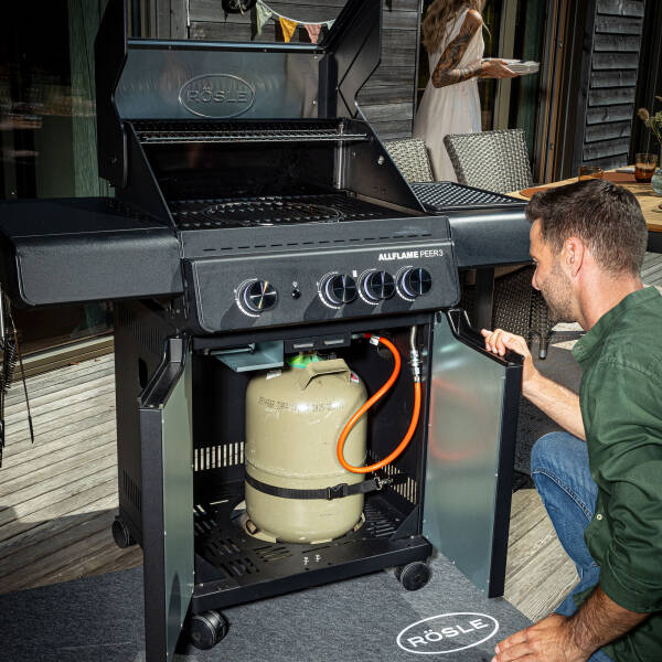 Rösle Allflame Peer 3 Gazlı Siyah Barbekü İstasyonu 25055 - 4
