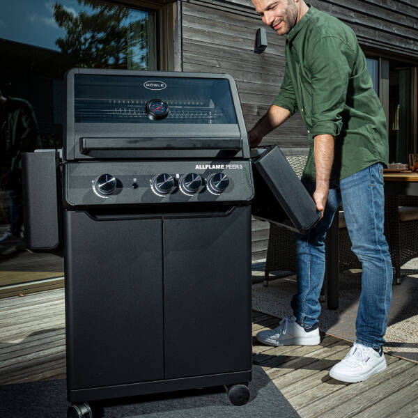 Rösle Allflame Peer 3 Gazlı Siyah Barbekü İstasyonu 25055 - 5