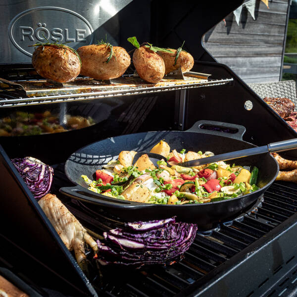 Rösle Allflame Peer 3 Gazlı Siyah Barbekü İstasyonu 25055 - 7