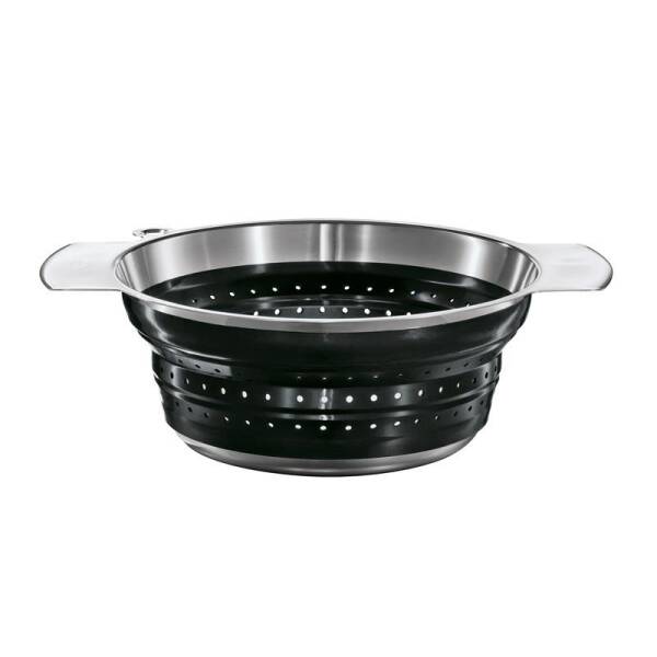 Rösle Katlanabilir Silikon Süzgeç Siyah 24 cm 16124 - 1